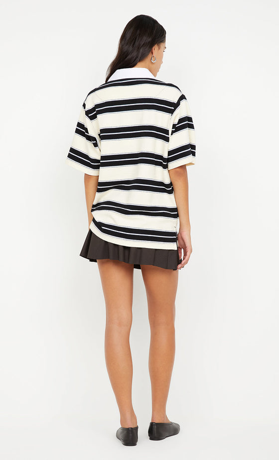 Bec & Bridge Kylo Jersey Tee Ink/Ivory Stripe