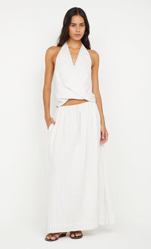 Bec & Bridge Saski Maxi Skirt White/ Black Stripe