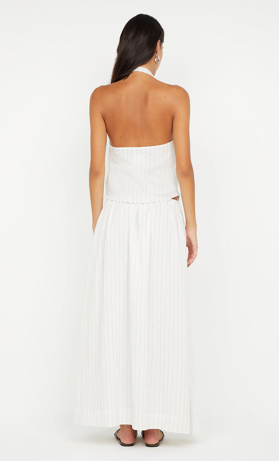 Bec & Bridge Saski Halter Top White/Black Stripe