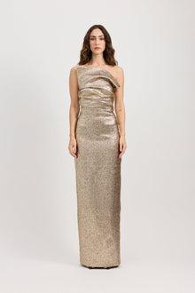  Tojha Tacoma Dress Metallic Champagne