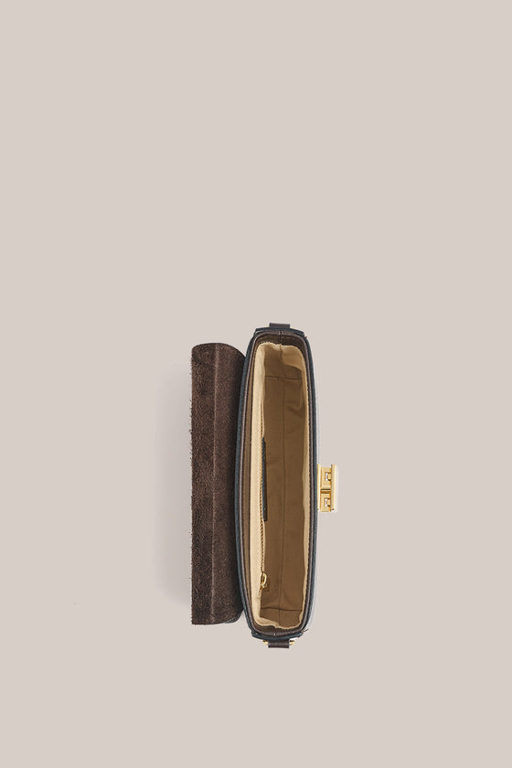 Vestirsi Isla Dark Chocolate Leather Shoulder Bag