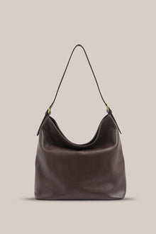  Vestirsi Serena Dark Chocolate Leather Hobo