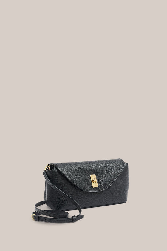 Vestirsi Sloane Black Leather Convertible Clutch