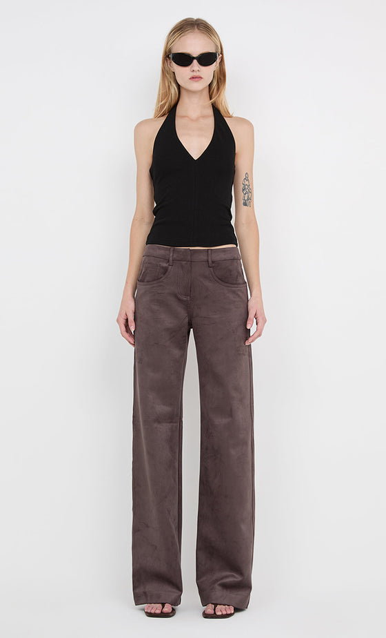 Bec & Bridge Ione Halter Top Black