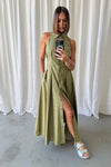 Mossman Roam Midi Dress Olive