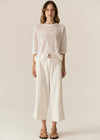 POL Clothing Carsen Crop Denim Pant Ecru