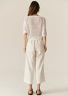 POL Clothing Carsen Crop Denim Pant Ecru