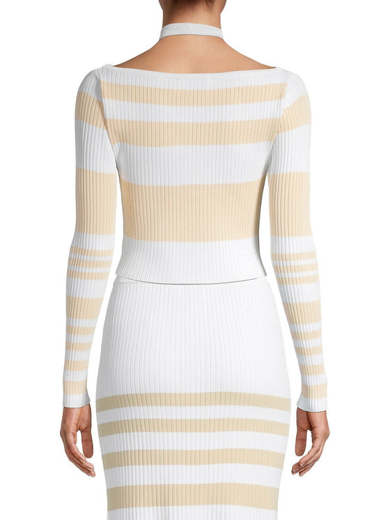 Significant Other Blair Top Almond and Cream Stripe