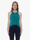 Mother Denim Chin Up Tank Cadmium Green