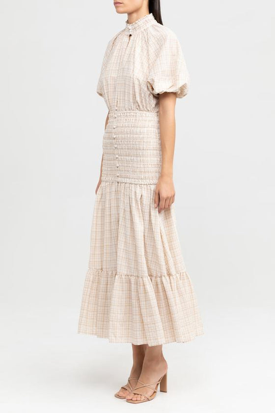 Significant Other Freya Dress Almond Check