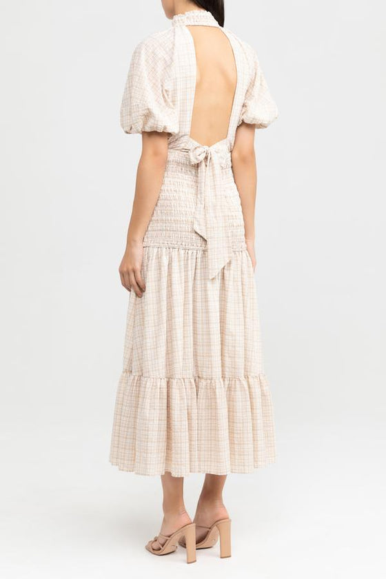 Significant Other Freya Dress Almond Check