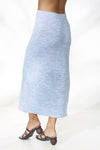 Rue Stiic Nellie Knit Skirt Sky Blue White