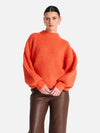 Ena Pelly Alice Chunky Knit Sweater Red Orange