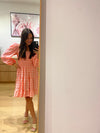 Lisa Brown Ness Short Dress Pink